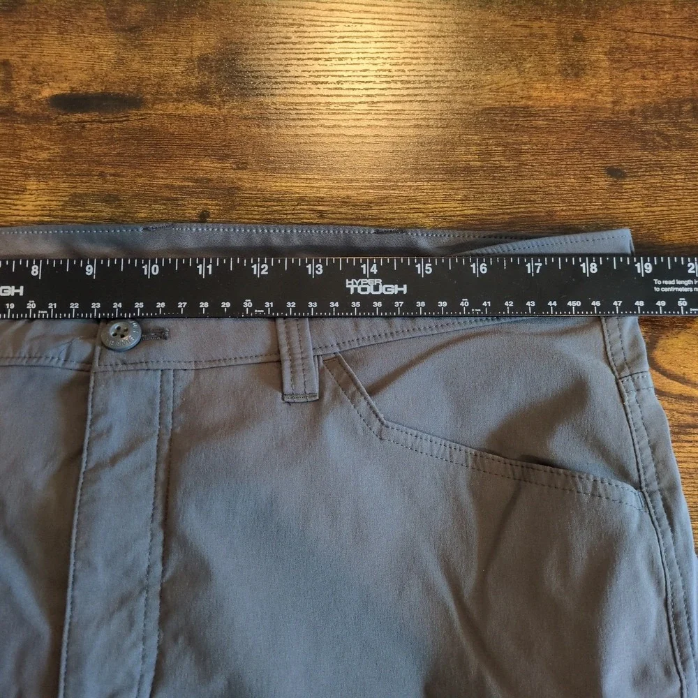 Eddie Bauer Mens Fleece Lined Tech Pants Gray 38x32 Insulated Hiking Outdoor